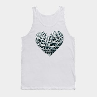 Heart white Tank Top